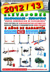 Elevadores OMCN, CASCOS, de 1,2 y 4 Columnas, con Base, sin Base, Alinea direcciones, de Tijera, ruedas libres, Extraplanos, Empotrados, Moviles, etc… catalogo
