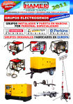 Grupos Electrógenos, Motores Honda, Gasolina - Diesel, Motosoldadoras, Insonorizados, Torres de Iluminación, Cuadros, Conmutación, etc… catalogo